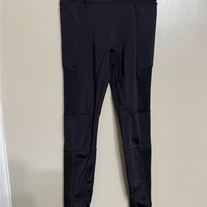 Fabletics Black Textured Leggings